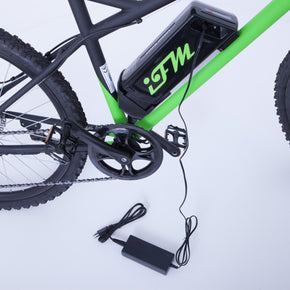 Mountain Bike Elettrica IFM Verde Nero con Batteria Litio 36V/8Ah