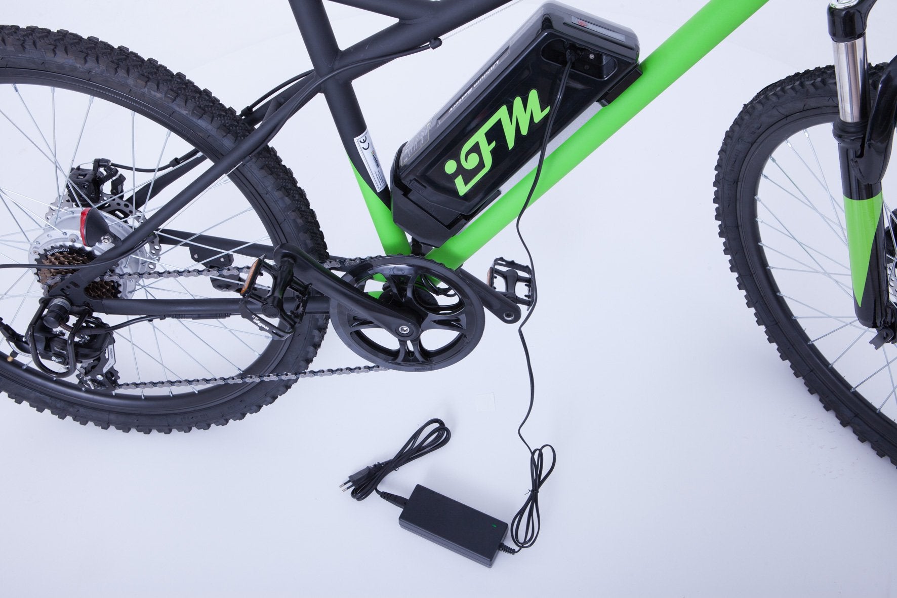 Mountain Bike Elettrica IFM Verde Nero con Batteria Litio 36V/8Ah
