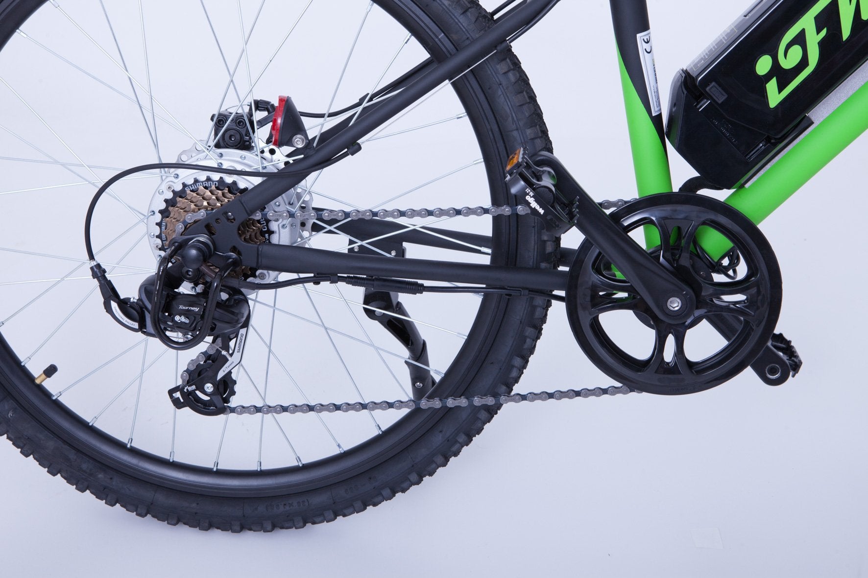 Mountain Bike Elettrica IFM Verde Nero con Batteria Litio 36V/8Ah