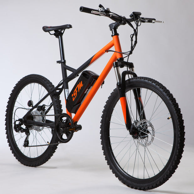 Mountain Bike Elettrica IFM Arancione Nero con Batteria Litio 36V/8Ah