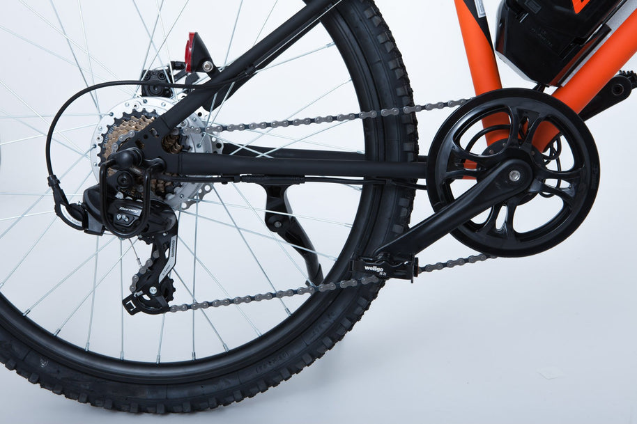 Mountain Bike Elettrica IFM Arancione Nero con Batteria Litio 36V/8Ah