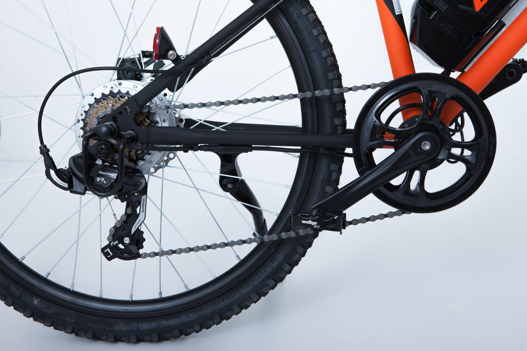Mountain Bike Elettrica IFM Arancione Nero con Batteria Litio 36V/8Ah