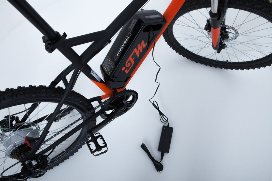 Mountain Bike Elettrica IFM Arancione Nero con Batteria Litio 36V/8Ah