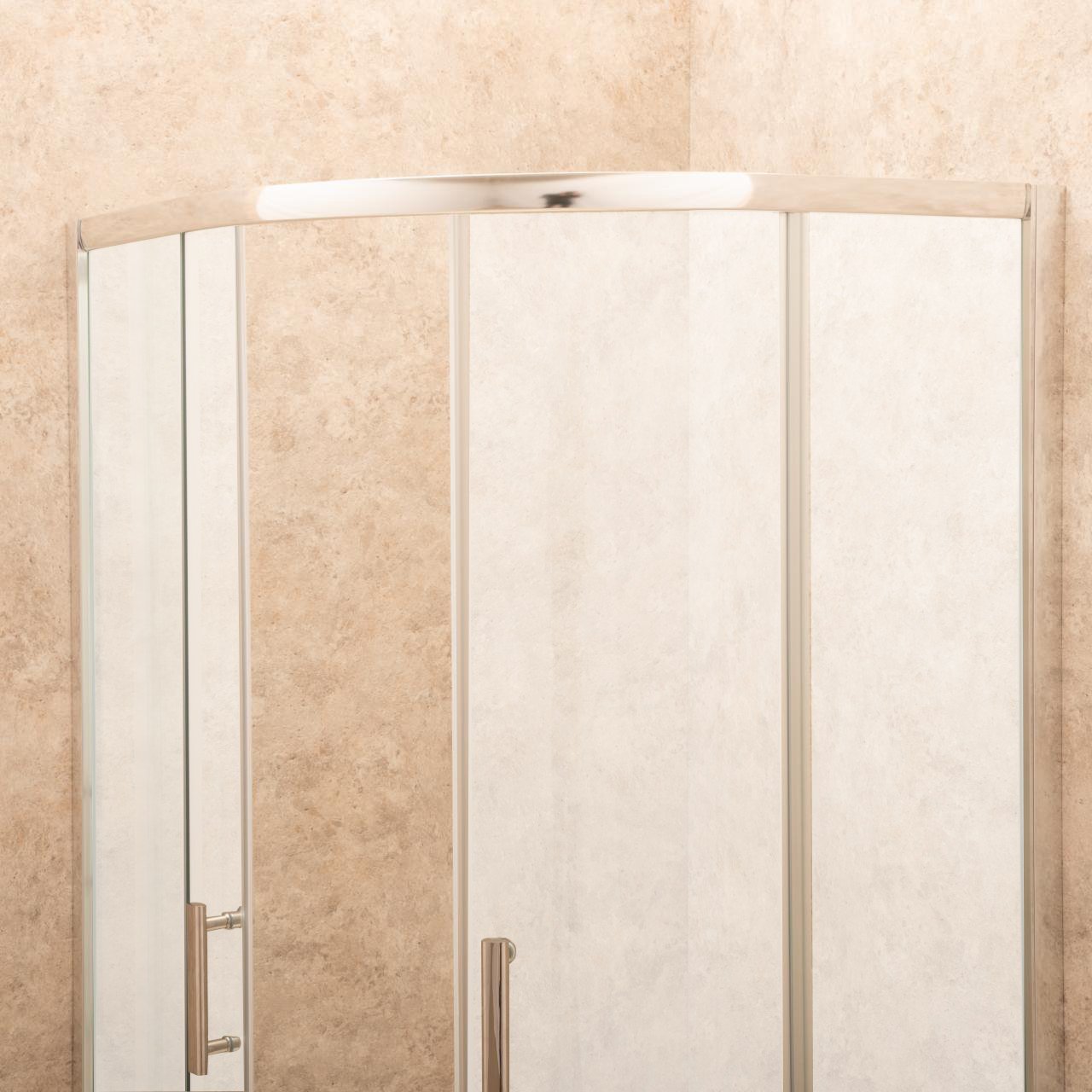 Box Doccia Itria 80x80cm Semicircolare Vetri 6mm Satinati