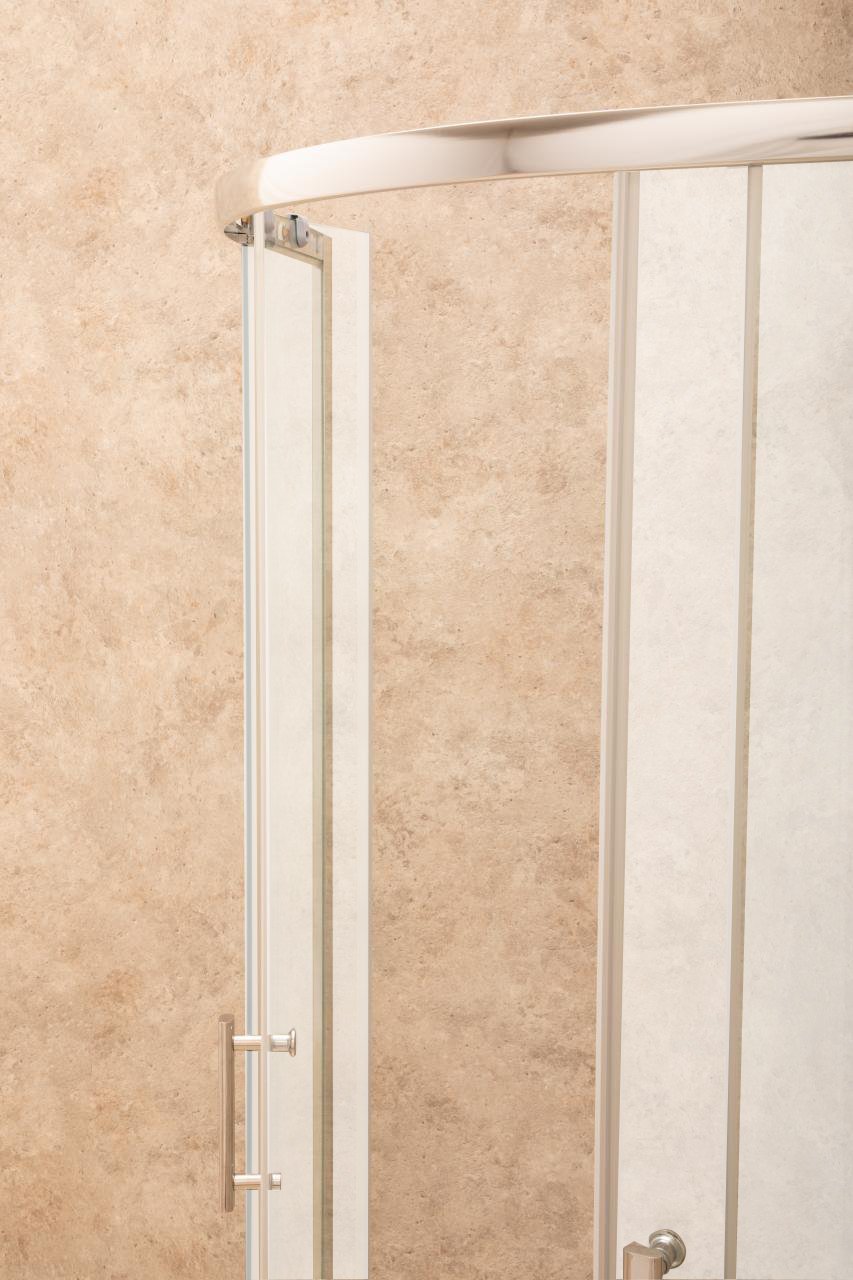 Box Doccia Itria 80x80cm Semicircolare Vetri 6mm Satinati