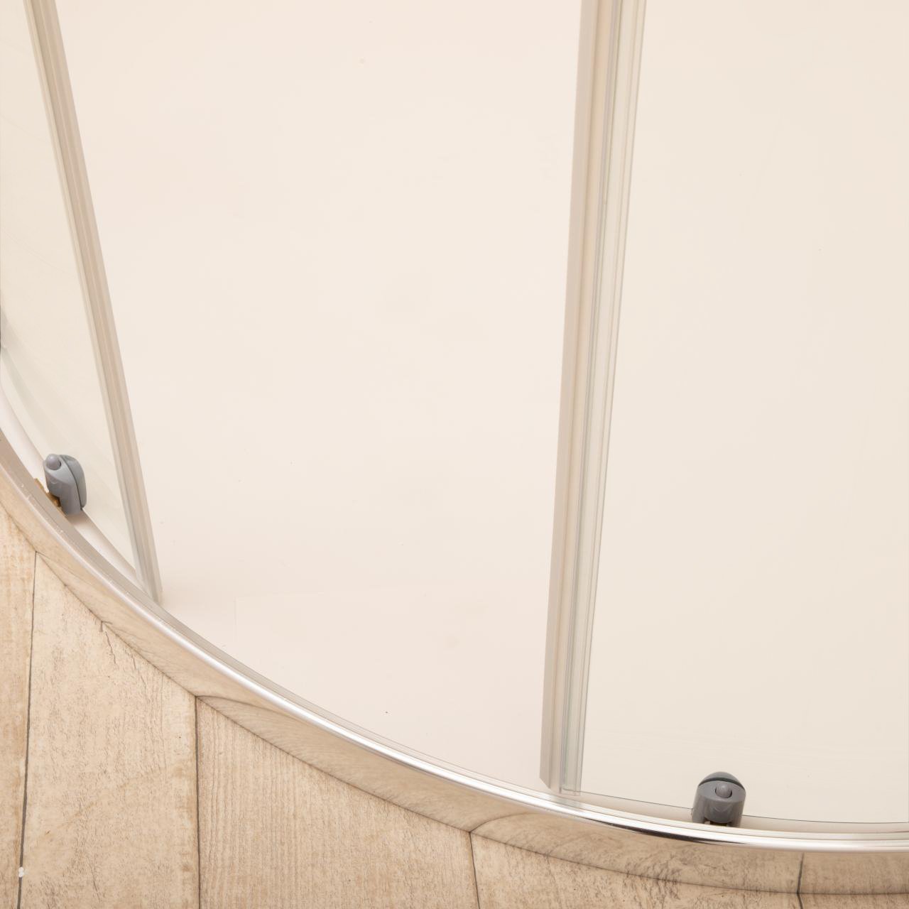 Box Doccia Itria 80x80cm Semicircolare Vetri 6mm Satinati