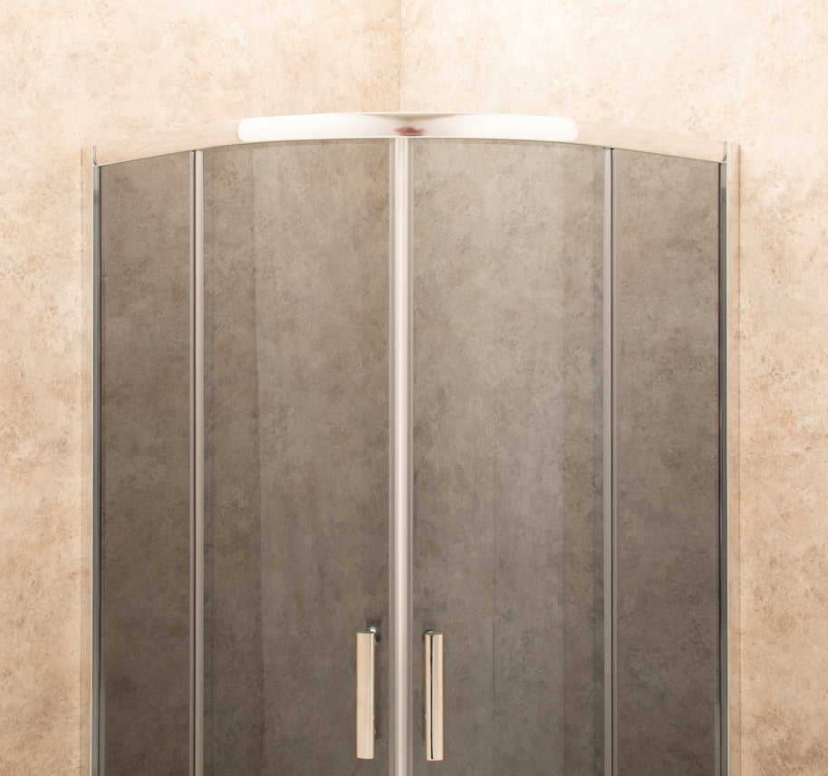 Cabina Box Doccia Vetri 6mm FUME' Telaio Inox 80x80