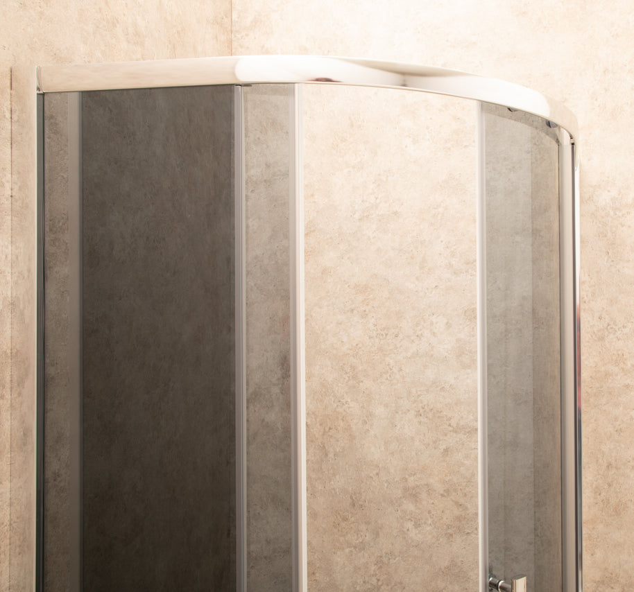 Cabina Box Doccia Vetri 6mm FUME' Telaio Inox 80x80