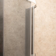 Cabina Box Doccia Vetri 6mm FUME' Telaio Inox 80x80