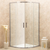 Cabina Box Doccia Vetri 6mm Trasparente Telaio Alluminio 80x80