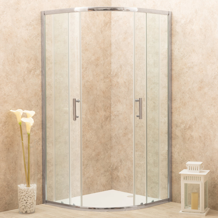 Cabina Box Doccia Vetri 6mm Trasparente Telaio Alluminio 80x80