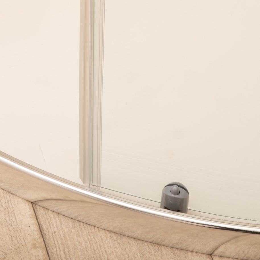 Cabina Box Doccia Vetri 6mm Trasparente Telaio Alluminio 80x80