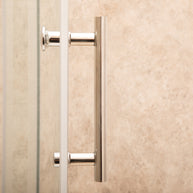 Cabina Box Doccia Vetri 6mm Trasparente Telaio Alluminio 80x80