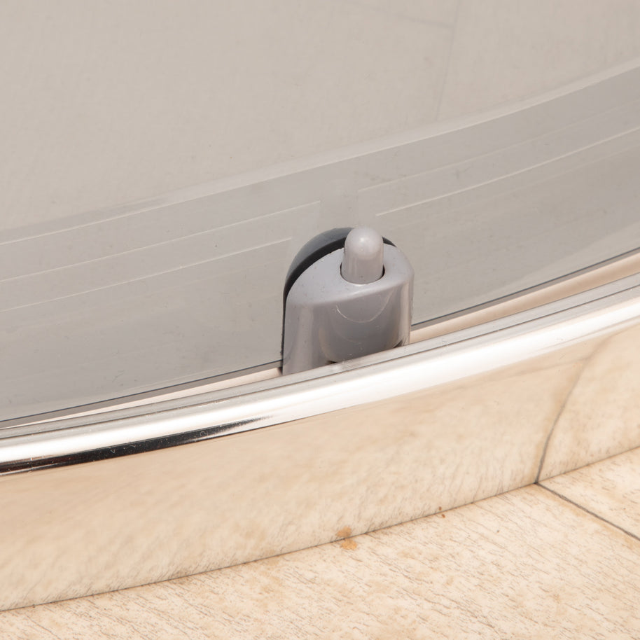 Cabina Box Doccia Vetri 6mm FUME' Telaio Alluminio 90x90