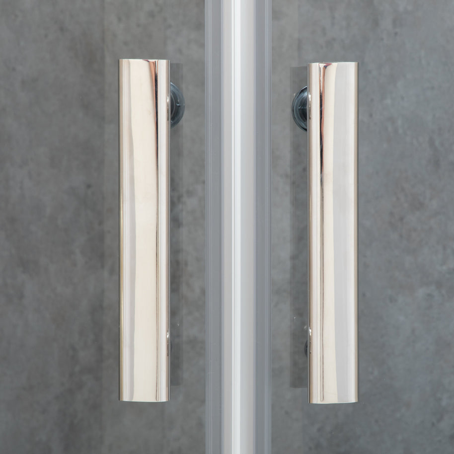 Cabina Box Doccia Vetri 6mm FUME' Telaio Alluminio 90x90