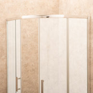 Box Doccia Itria 90x90cm Semicircolare Vetri Satinati 6mm