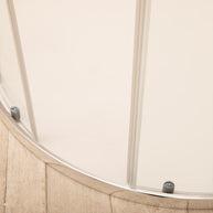 Box Doccia Itria 90x90cm Semicircolare Vetri Satinati 6mm