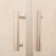 Box Doccia Itria 90x90cm Semicircolare Vetri Satinati 6mm