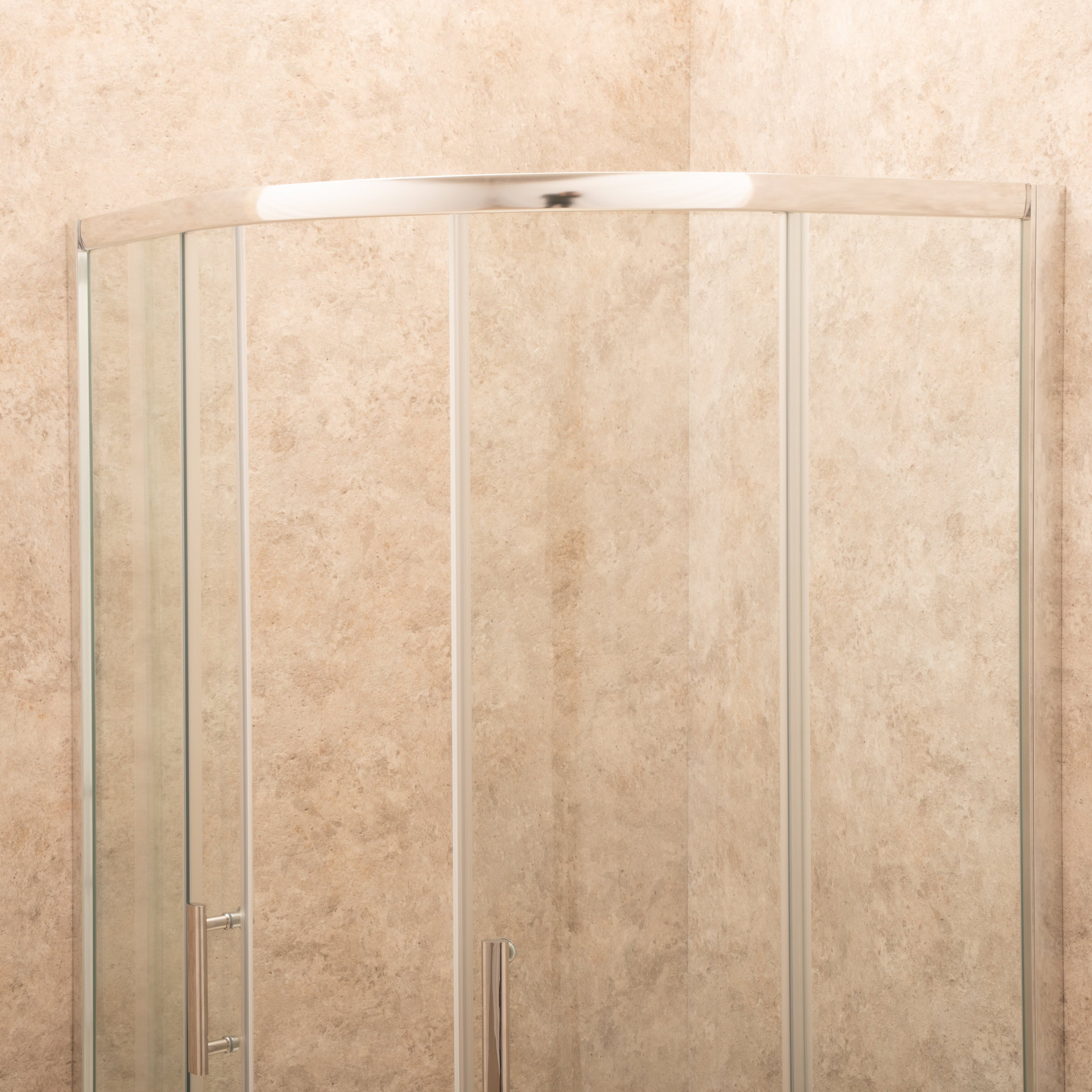 Box Doccia Itria 90x90cm Semicircolare Vetri Trasparenti 6mm