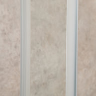 Cabina Box Doccia Vetri 6mm Trasparente Telaio Inox 90x90