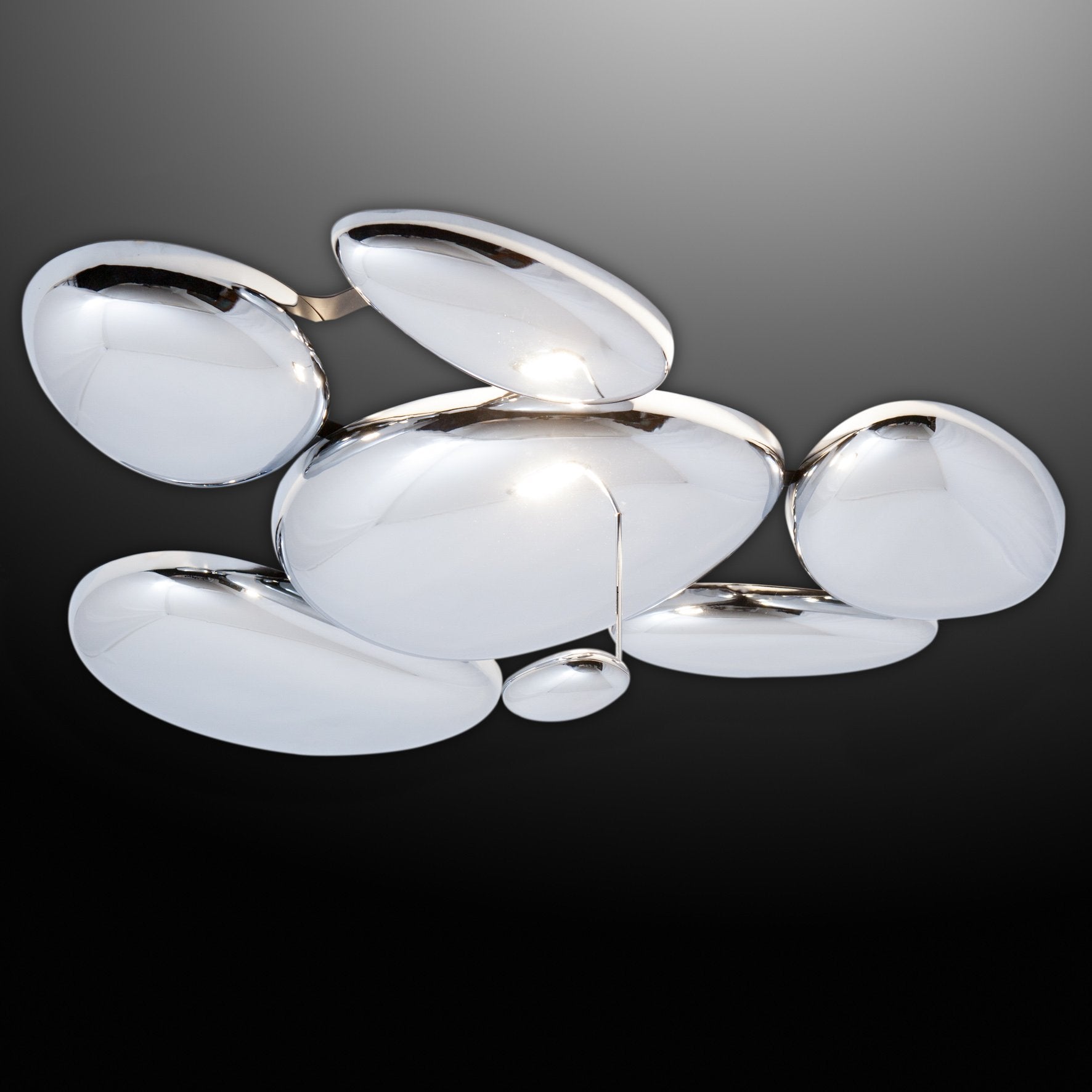 Lampadario a Led Prua Design 6B Luce Fredda per Salotto Moderno