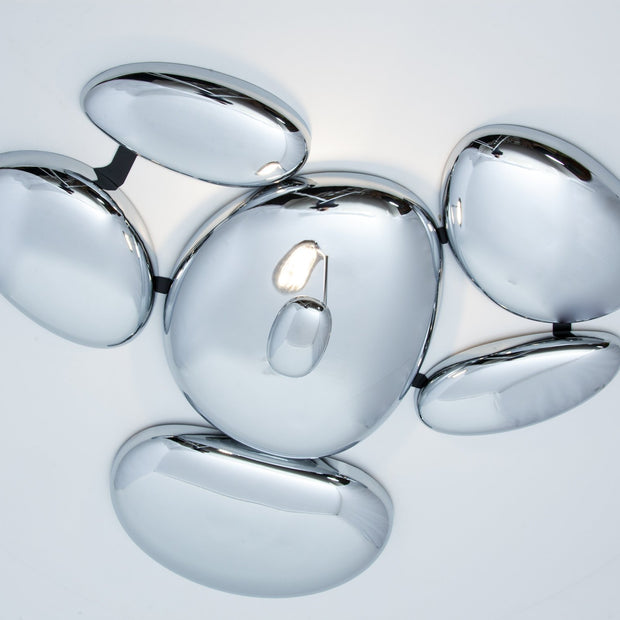 Lampadario a Led Prua Design 6B Luce Fredda per Salotto Moderno