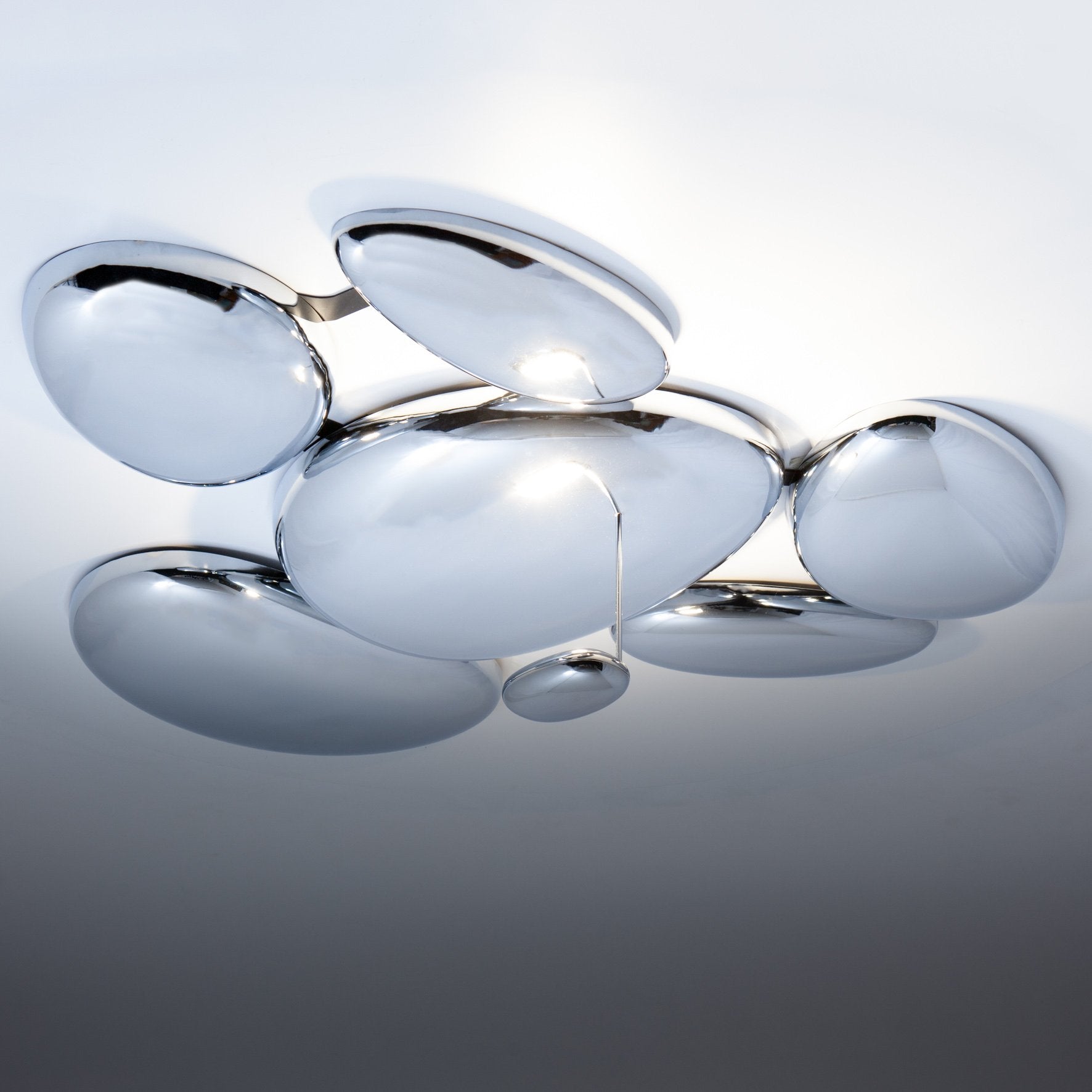 Lampadario a Led Prua Design 6B Luce Fredda per Salotto Moderno