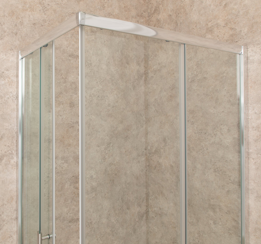 Cabina Box Doccia Vetri 6mm Trasparente Telaio Inox 70x100