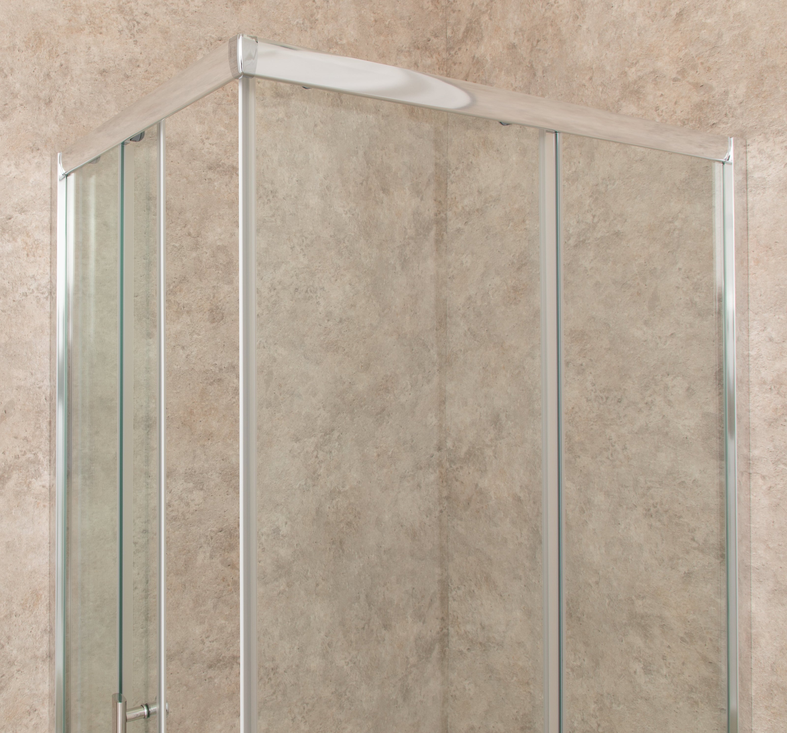Cabina Box Doccia Vetri 6mm Trasparente Telaio Inox 70x100
