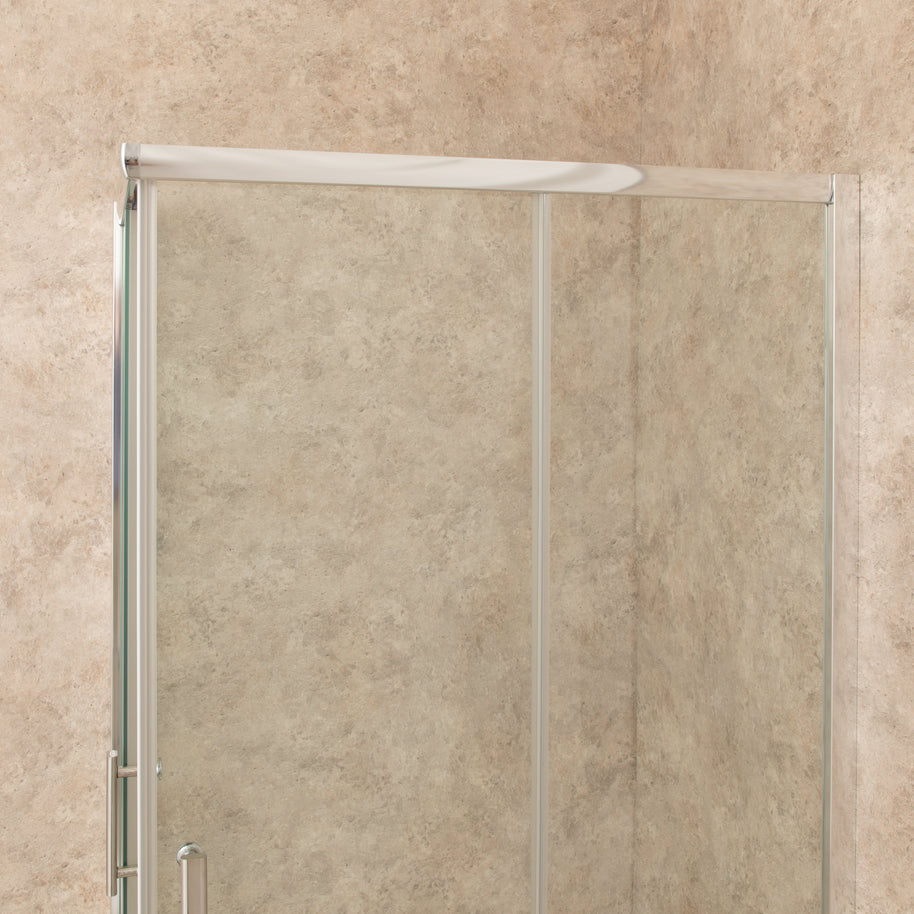 Cabina Box Doccia Vetri 6mm Trasparente Telaio Inox 70x100