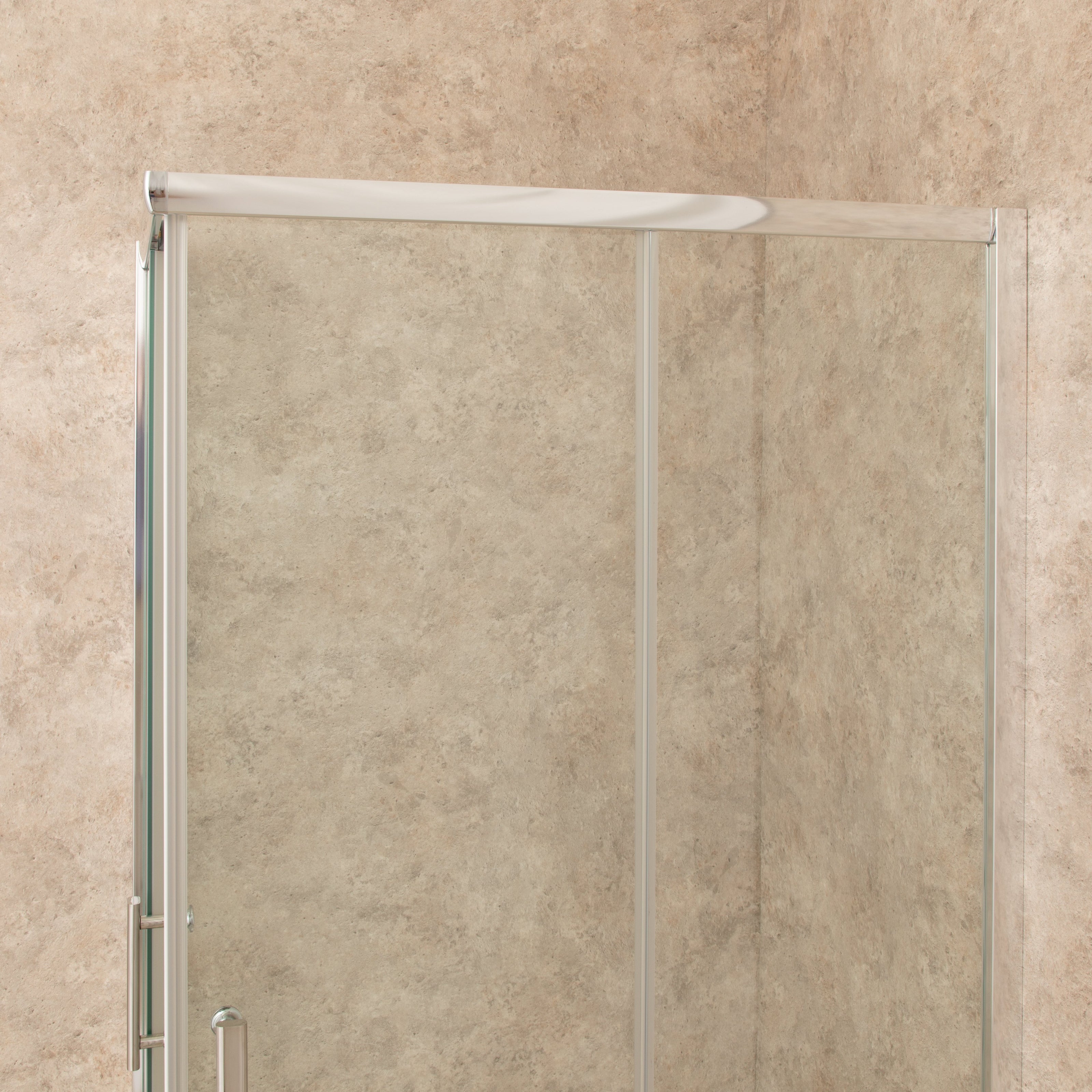 Cabina Box Doccia Vetri 6mm Trasparente Telaio Inox 70x100