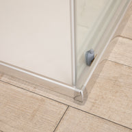 Cabina Box Doccia Vetri 6mm Trasparente Telaio Inox 70x100