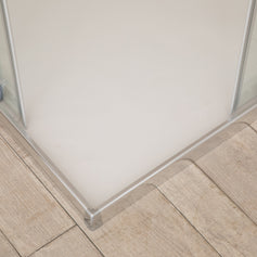 Cabina Box Doccia Vetri 6mm Trasparente Telaio Inox 70x100