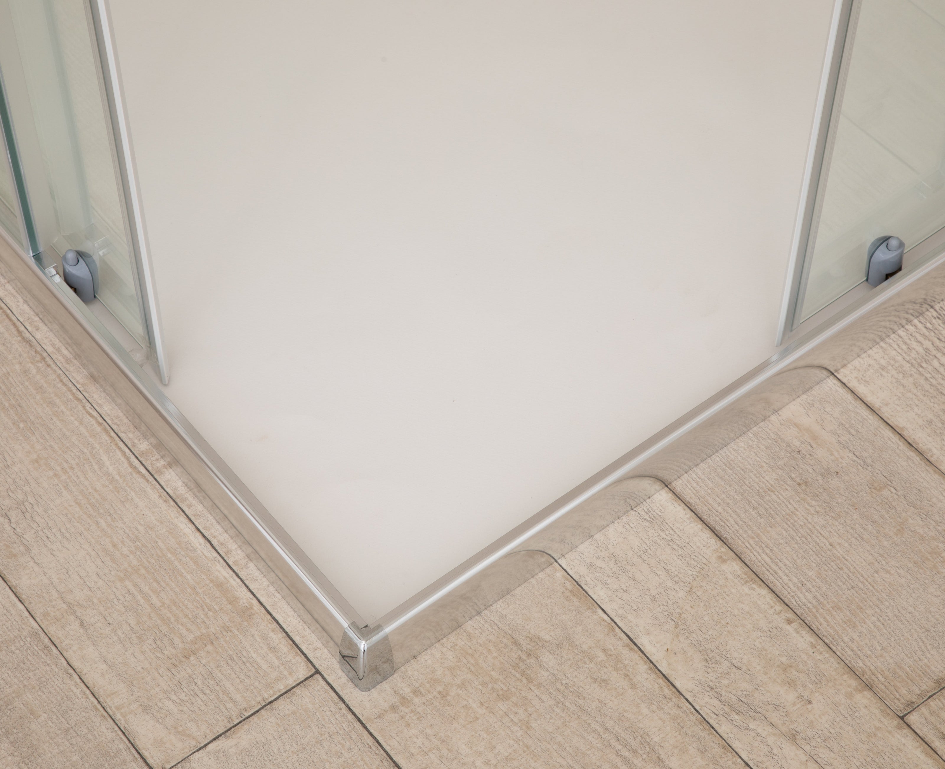 Cabina Box Doccia Vetri 6mm Trasparente Telaio Inox 70x100
