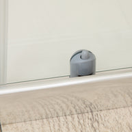 Cabina Box Doccia Vetri 6mm Trasparente Telaio Inox 70x100