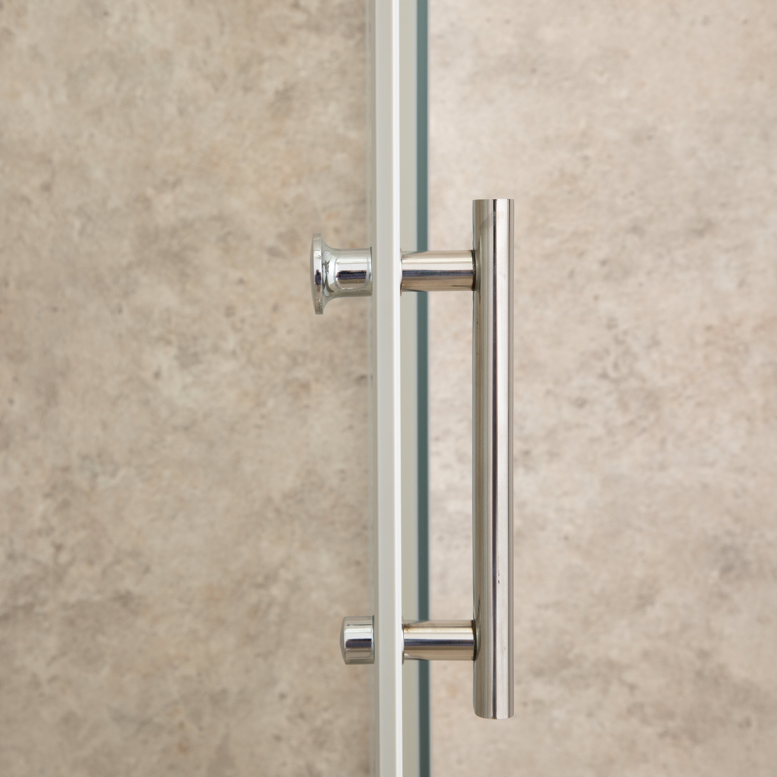 Cabina Box Doccia Vetri 6mm Trasparente Telaio Inox 70x100