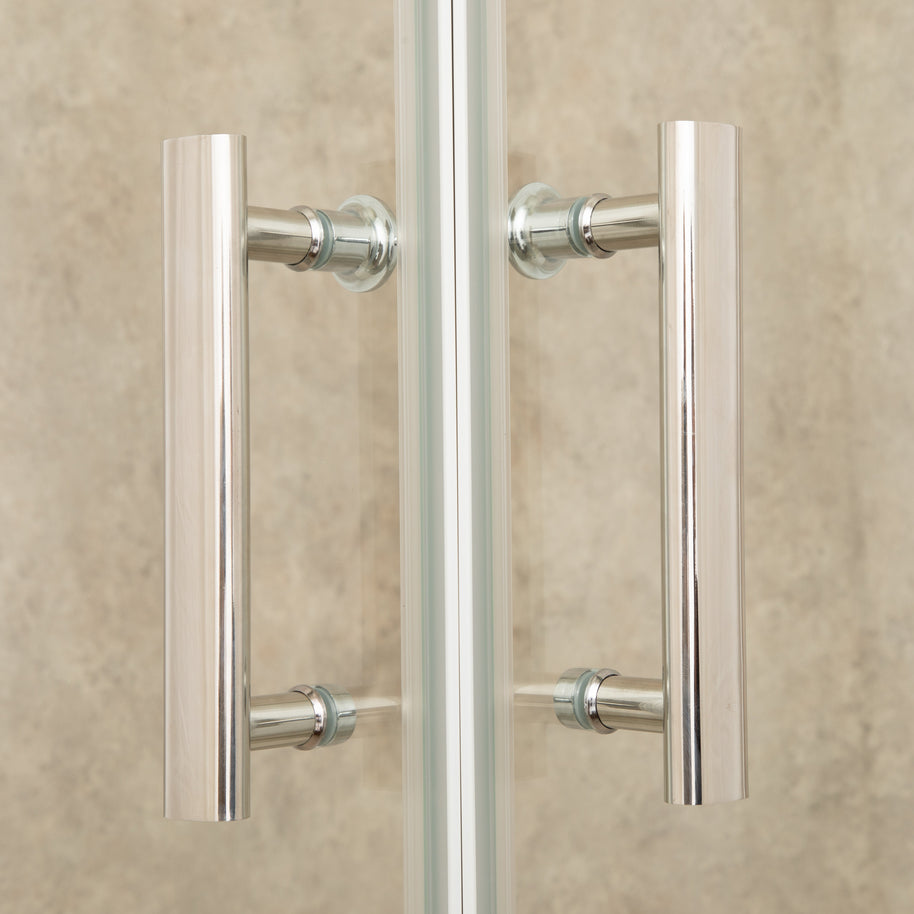 Cabina Box Doccia itria 70x120cm Vetri 6mm Trasparente Telaio Alluminio