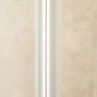 Doccia Itria 80x120cm Reversibile Vetri Trasparenti 6mm e Alluminio