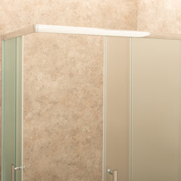 Cabina Doccia Vetri 6mm Frosted Telaio Alluminio 80x100