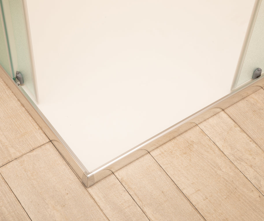 Cabina Doccia Vetri 6mm Frosted Telaio Alluminio 80x100