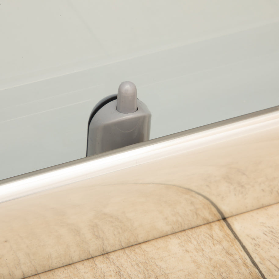 Cabina Box Doccia Vetri 6mm FUME' Telaio Inox 70x90