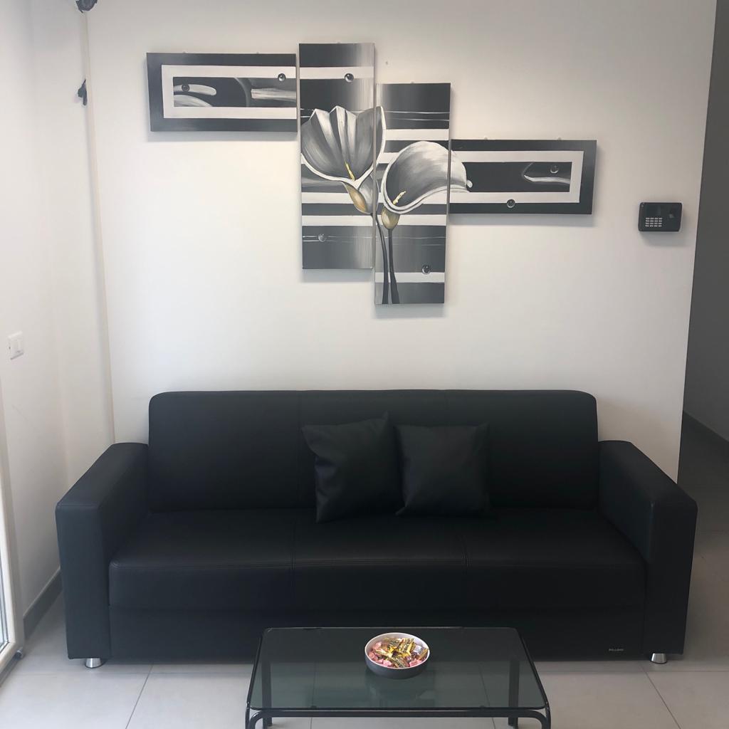 Quadro Dipinto a Mano Olio su Tela Motivo Floreale a 4 Pannelli N28