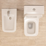 sanitari con cassetta esterna Minimal Wc con Tavoletta e Bidet