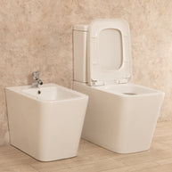 sanitari con cassetta esterna Minimal Wc con Tavoletta e Bidet
