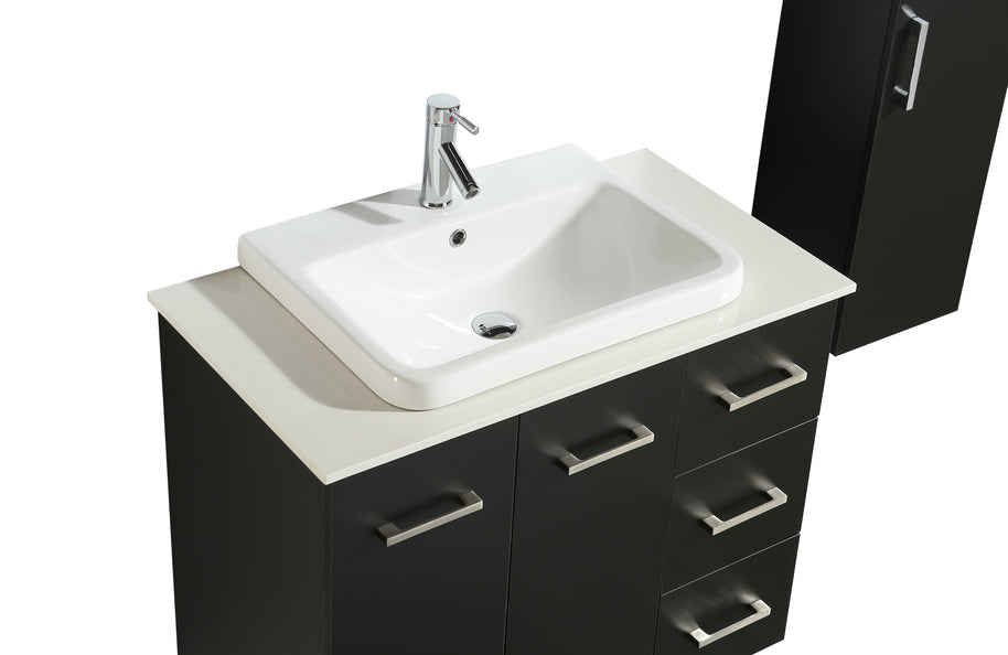 Mobile Arredo Bagno Space England 90 cm Moderno + Colonna Arredo