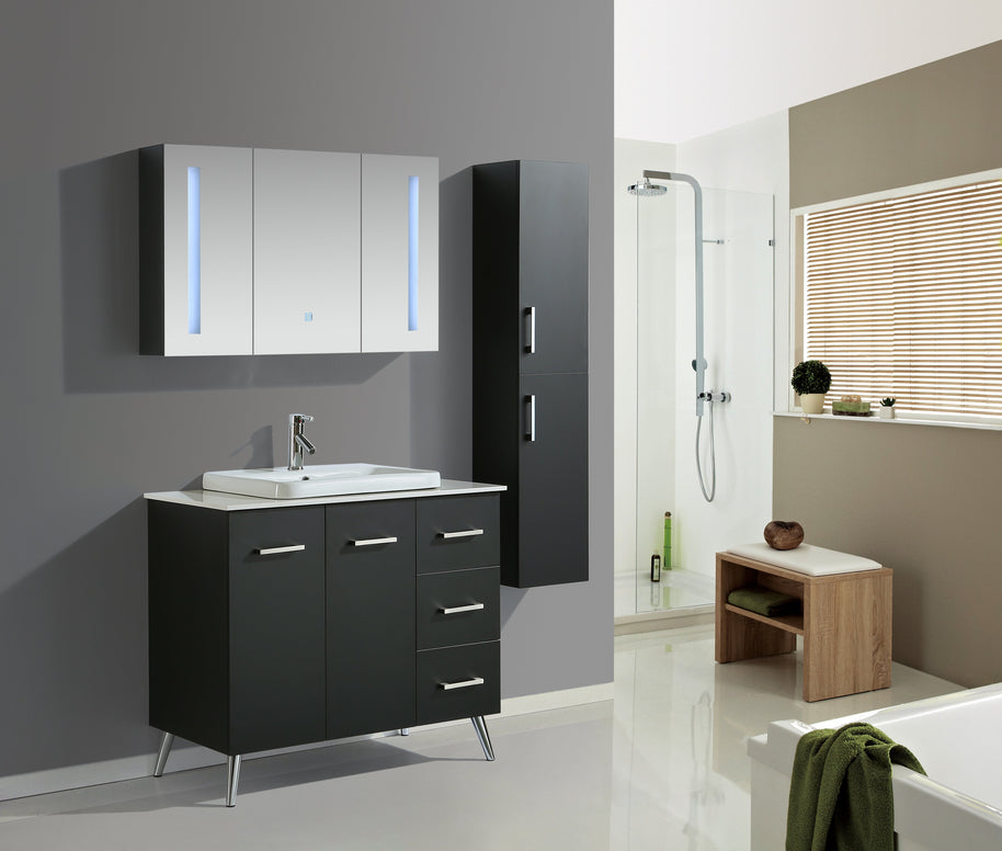 Mobile Arredo Bagno Space England 100 cm Moderno + Colonna Arredo
