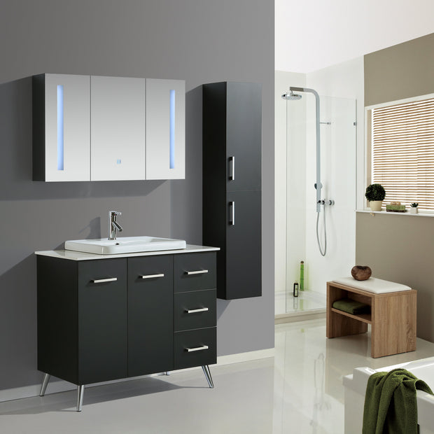 Mobile Arredo Bagno Space England 100 cm Moderno + Colonna Arredo