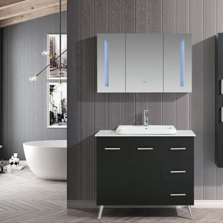 Mobile Arredo Bagno Space England 100 cm Moderno + Colonna Arredo
