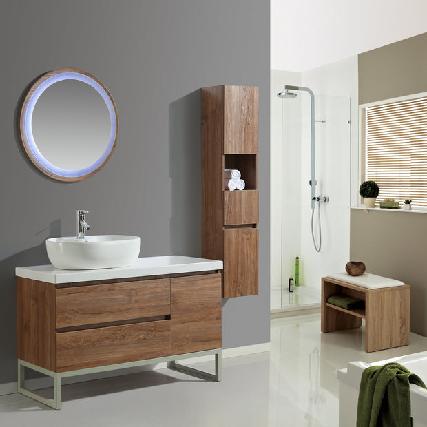 Mobile Arredo Bagno Paris 120 cm Moderno + Colonna Arredo
