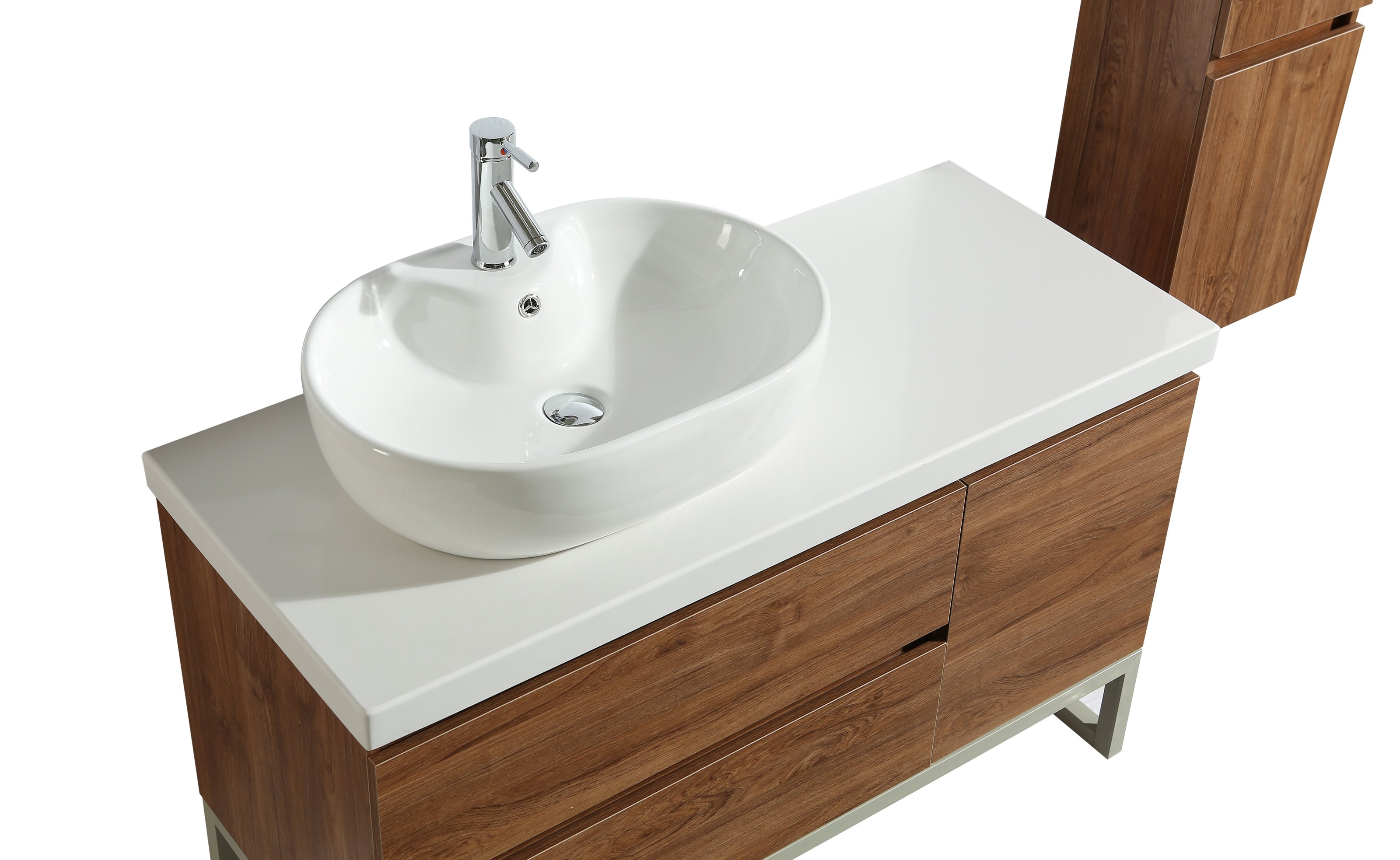 Mobile Arredo Bagno Paris 120 cm Moderno + Colonna Arredo
